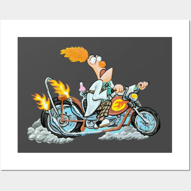 Biker Beaker Wall Art by eliwolff